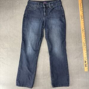NYDJ‎ Size 4P Not Your Daughters Jeans Blue Denim Women Made USA